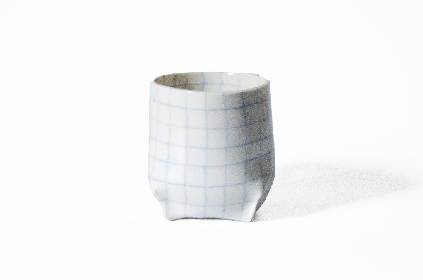 Nerikomi Check Pattern Origami Mug Mug Saori M Stoneware