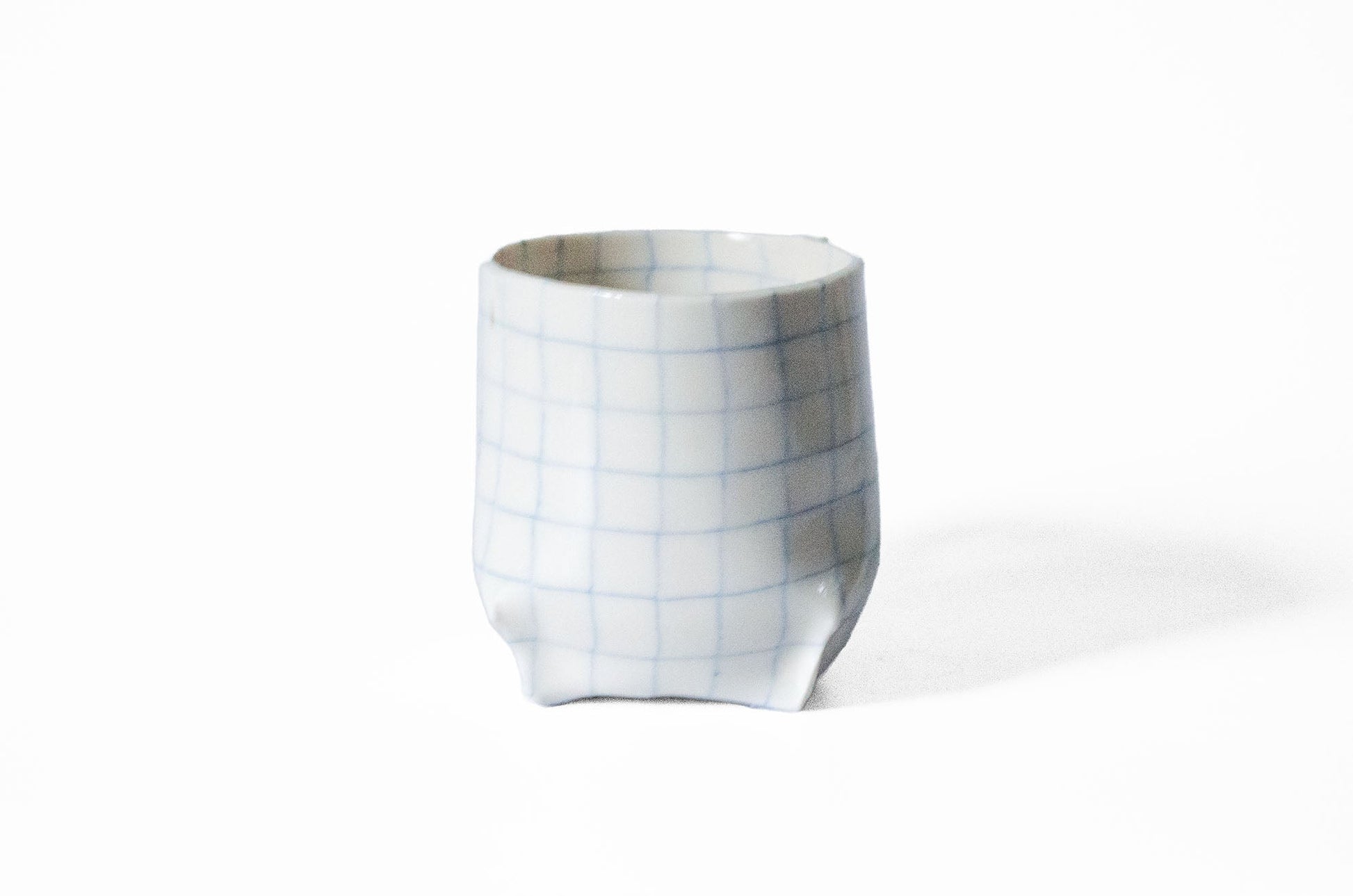 Nerikomi Check Pattern Origami Mug Mug Saori M Stoneware