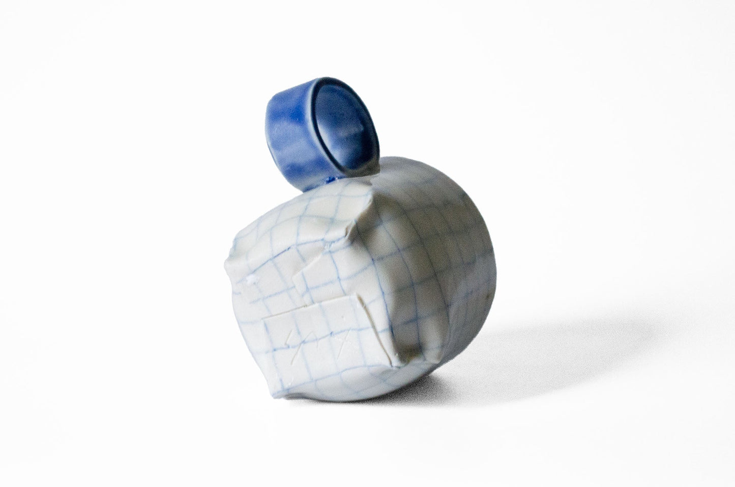 Nerikomi Check Pattern Origami Mug Mug Saori M Stoneware