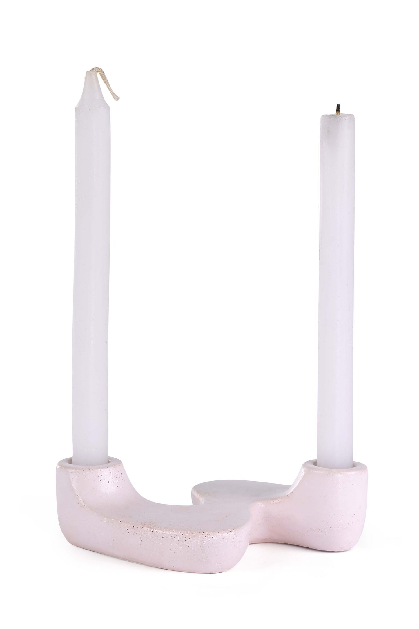 “S” Style Nordic Concrete Candle Holder | Set of 2 | Pink Kitchen essential Casa Amarosa