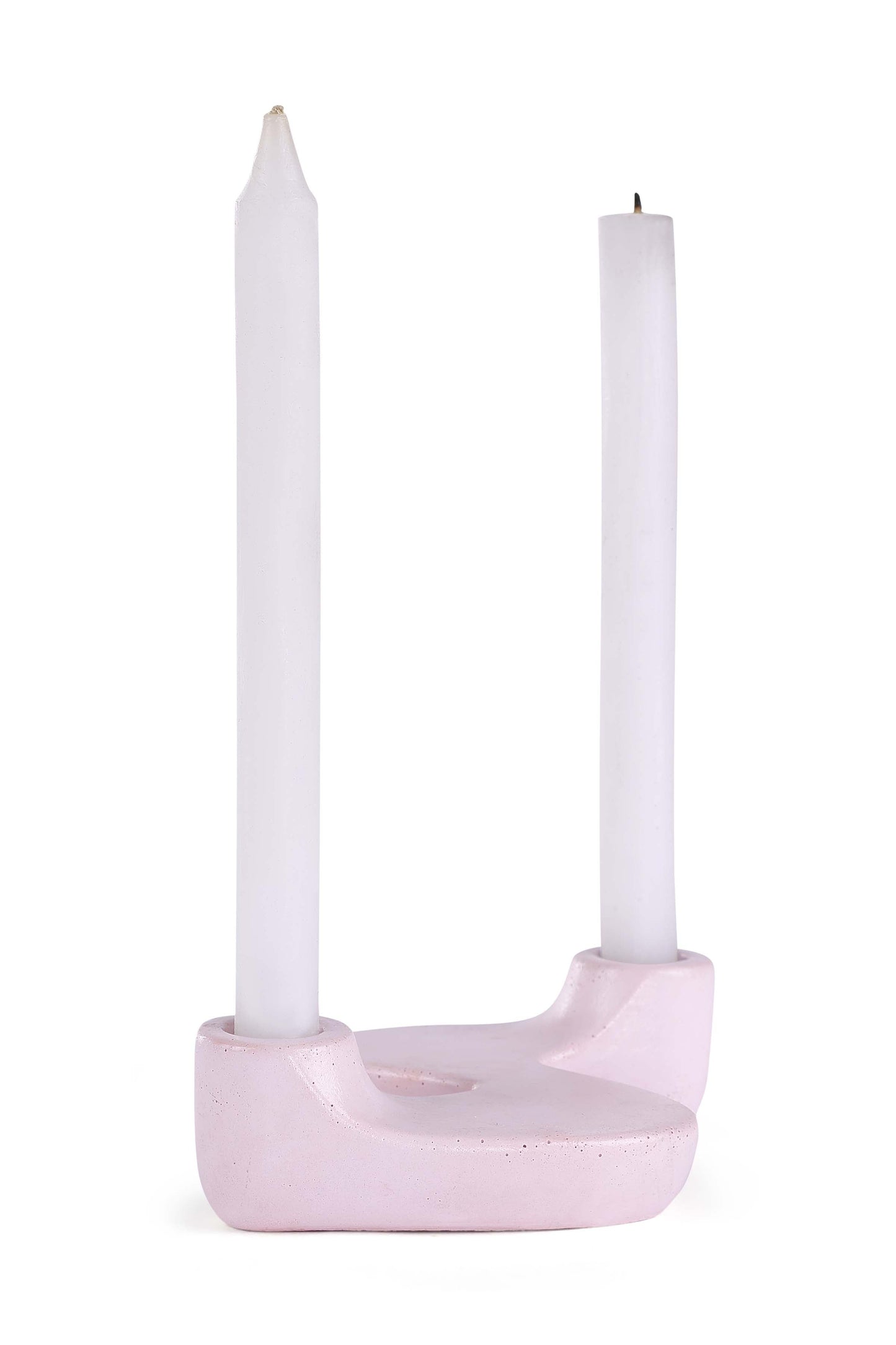 “S” Style Nordic Concrete Candle Holder | Set of 2 | Pink Kitchen essential Casa Amarosa