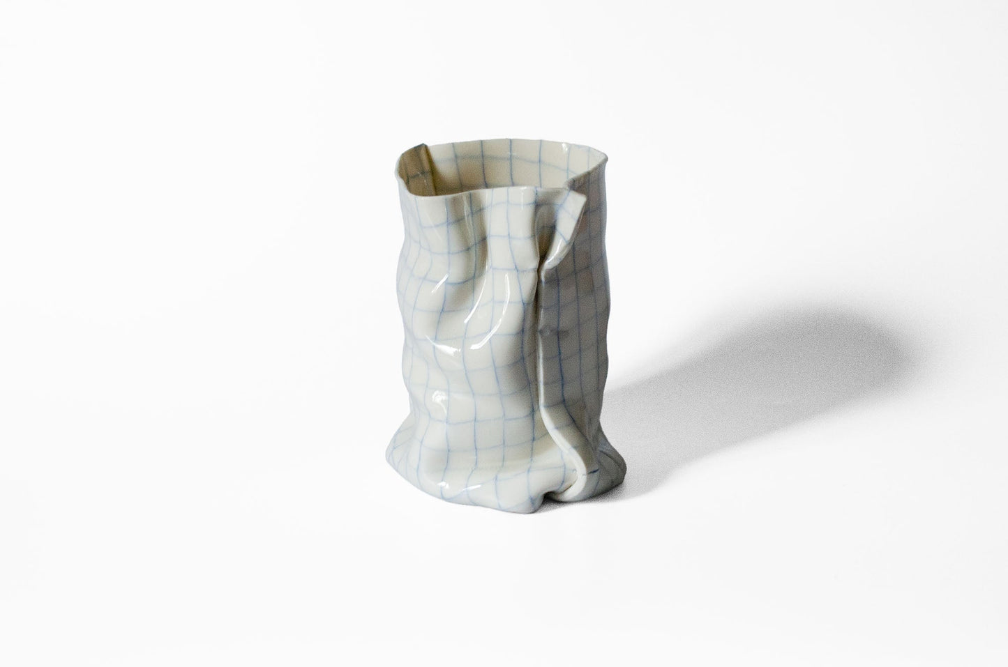 Tall Nerikomi Bag Vase Ceramic Vase Saori M Stoneware