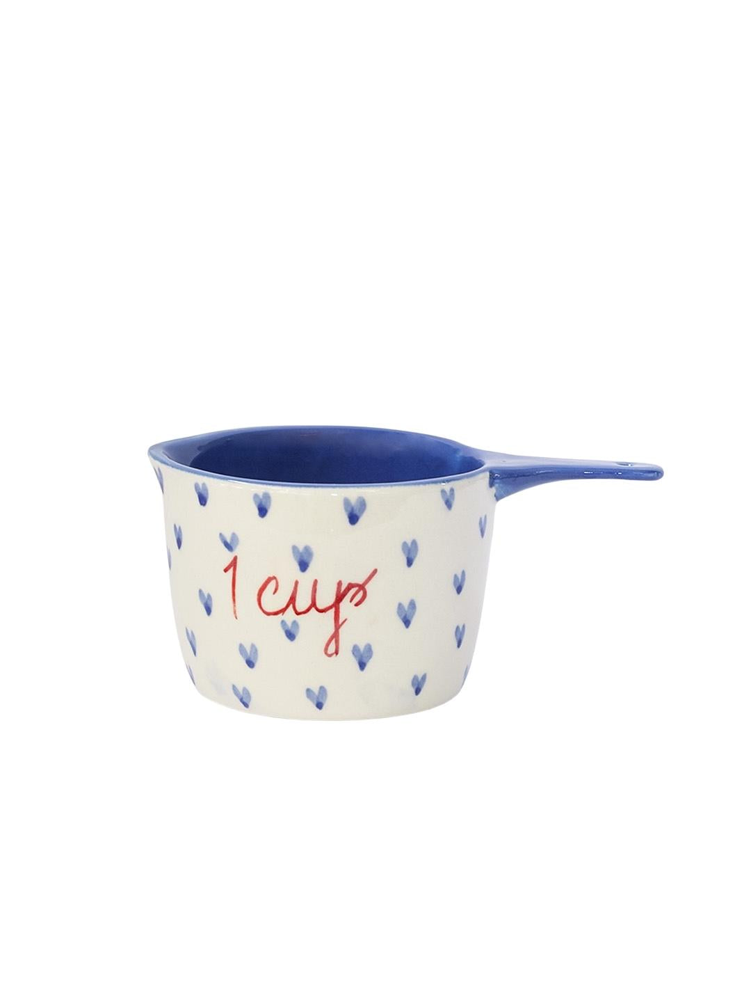 Little Hearts Measuring Ceramic Cups | Set of 4 Measuring cup Casa Amarosa