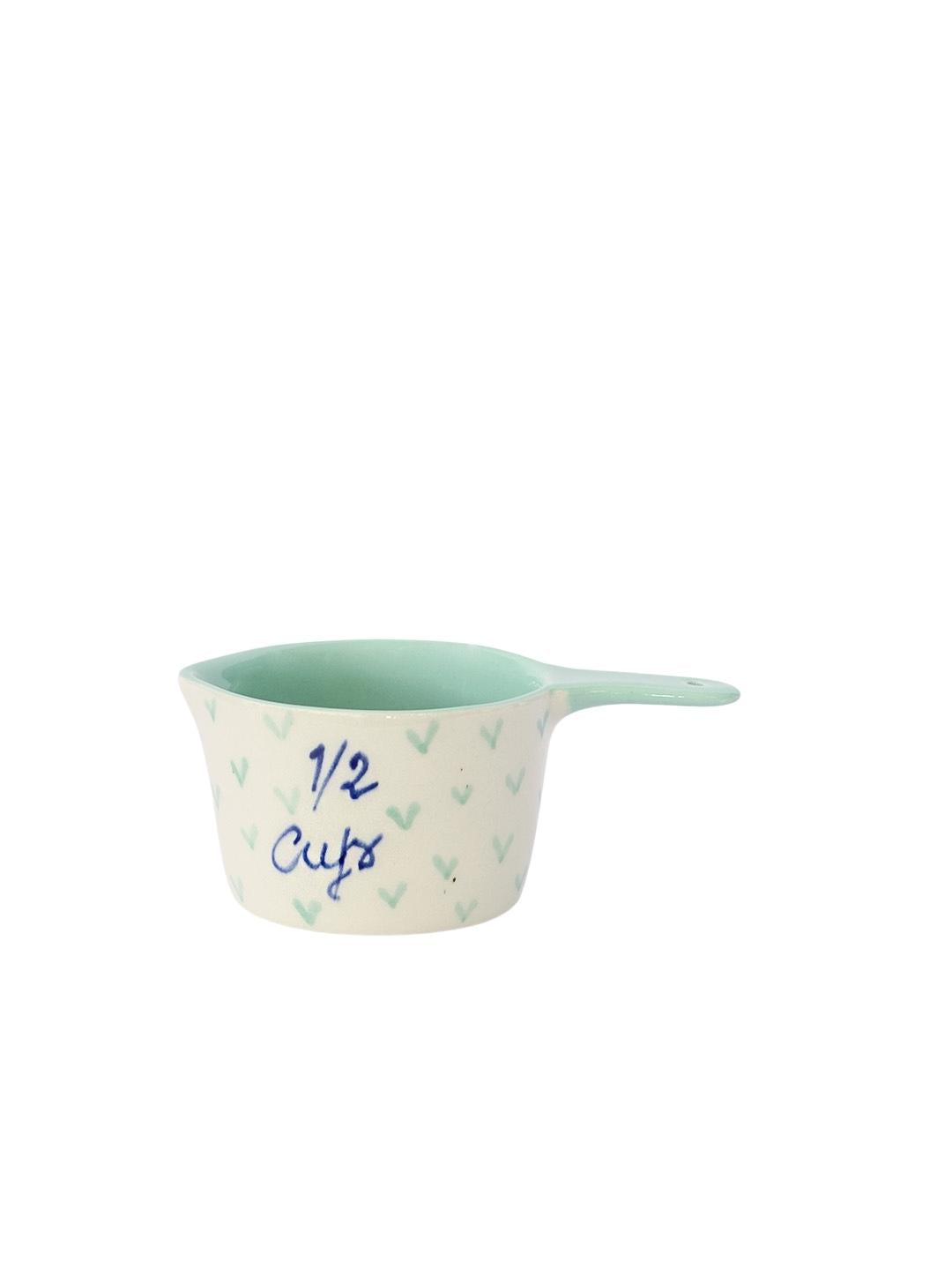 Little Hearts Measuring Ceramic Cups | Set of 4 Measuring cup Casa Amarosa