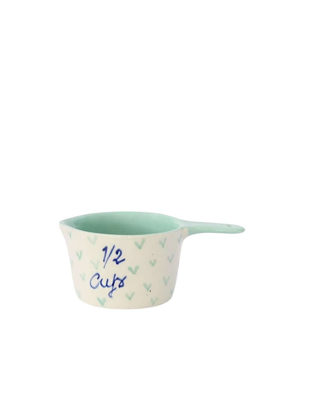 Little Hearts Measuring Ceramic Cups | Set of 4 Measuring cup Casa Amarosa