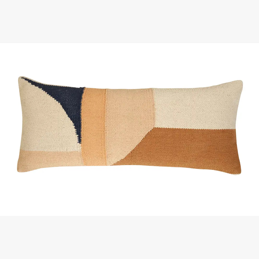 Handmade Geo Shapes Lumbar Pillow | Earth Casa Amarosa