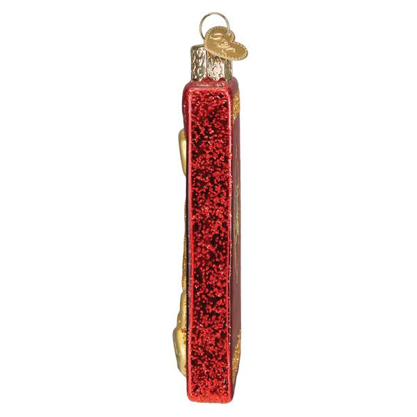 Lucky Red Envelope Ornament - artisan handcrafted decor with shimmering red glitter for festive celebrations.