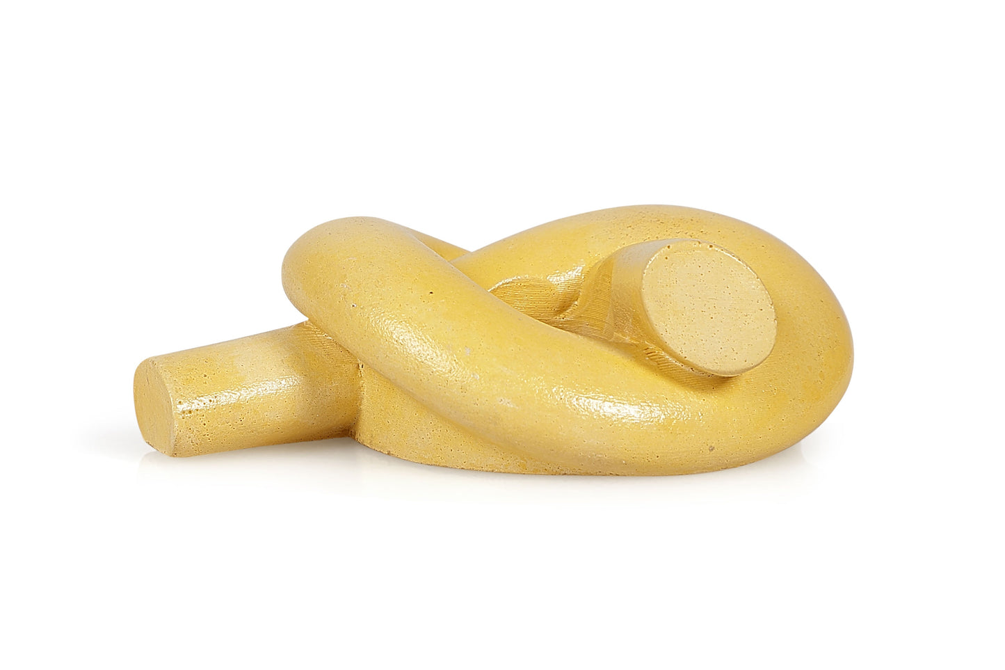 Nordic Knot Concrete Candle Holder | Set of 2 | Mustard Yellow Kitchen essential Casa Amarosa