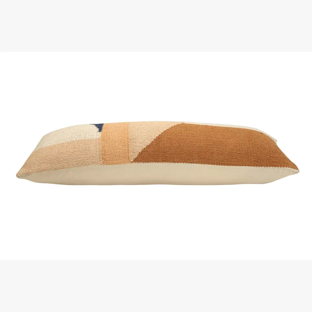 Handmade Geo Shapes Lumbar Pillow | Earth Casa Amarosa