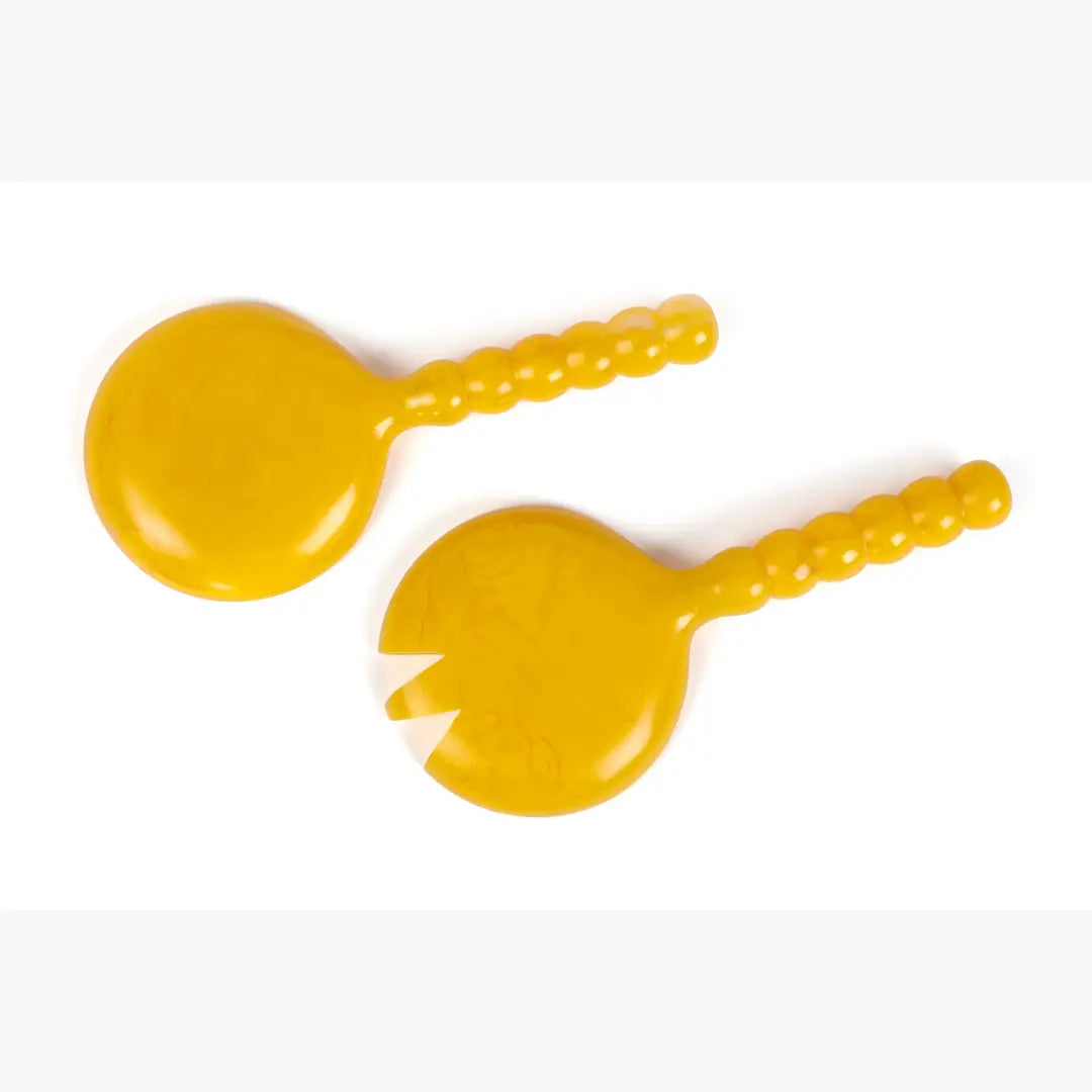Resin Salad Server Set of 2 | Yellow Kitchen essential Casa Amarosa