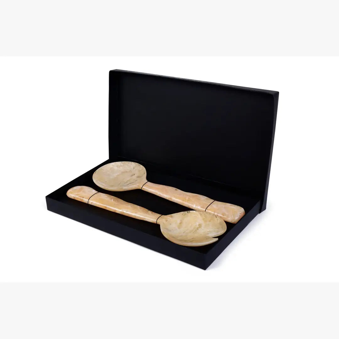 Resin Salad Server Set | Peach Kitchen essential Casa Amarosa