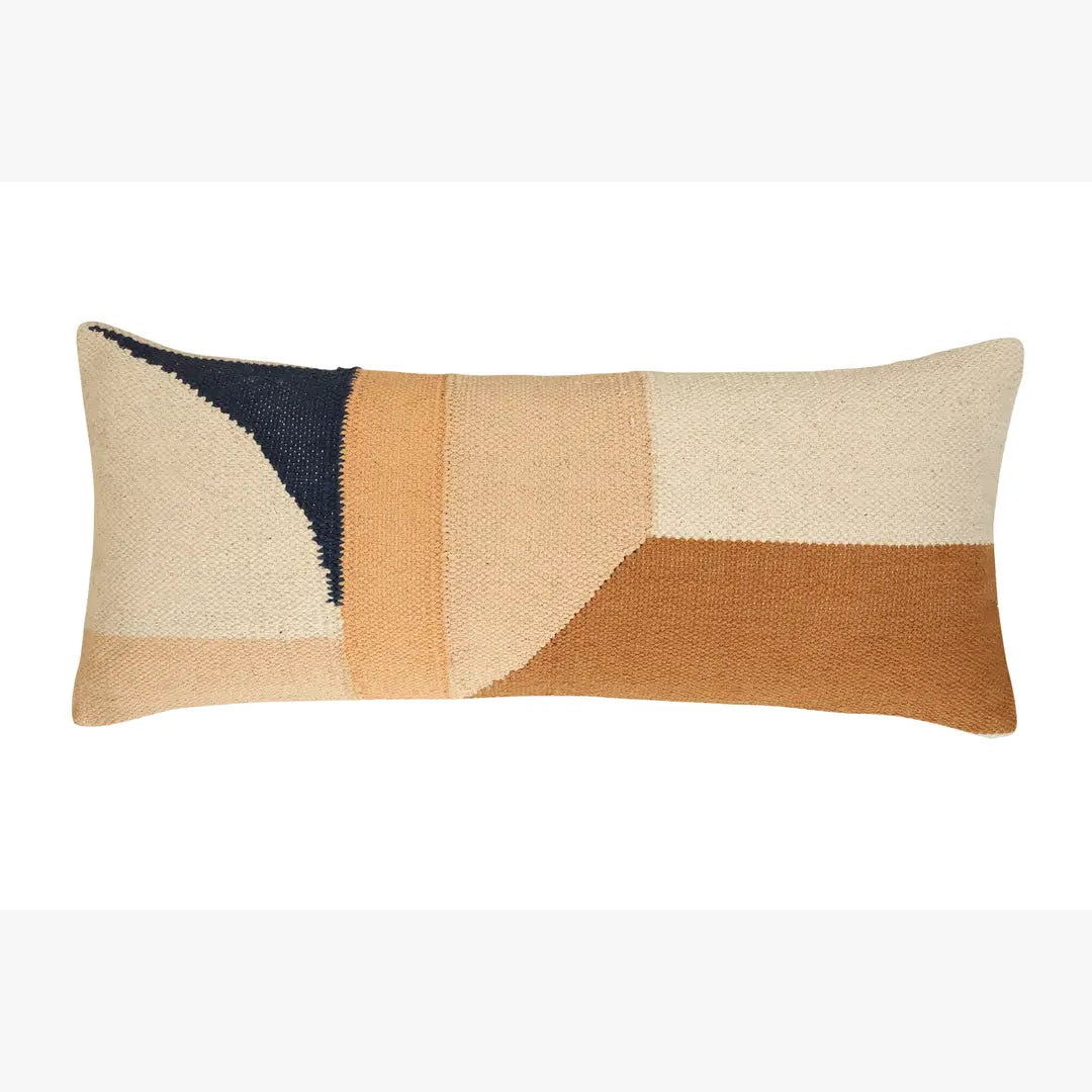 Handmade Geo Shapes Lumbar Pillow | Earth Casa Amarosa