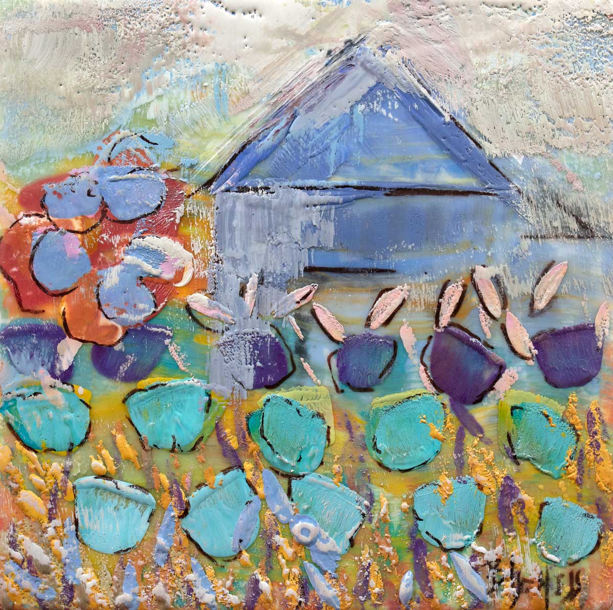 Blueberry Farm | Open Edition Canvas Print Print Sorelle Gallery Fine Art