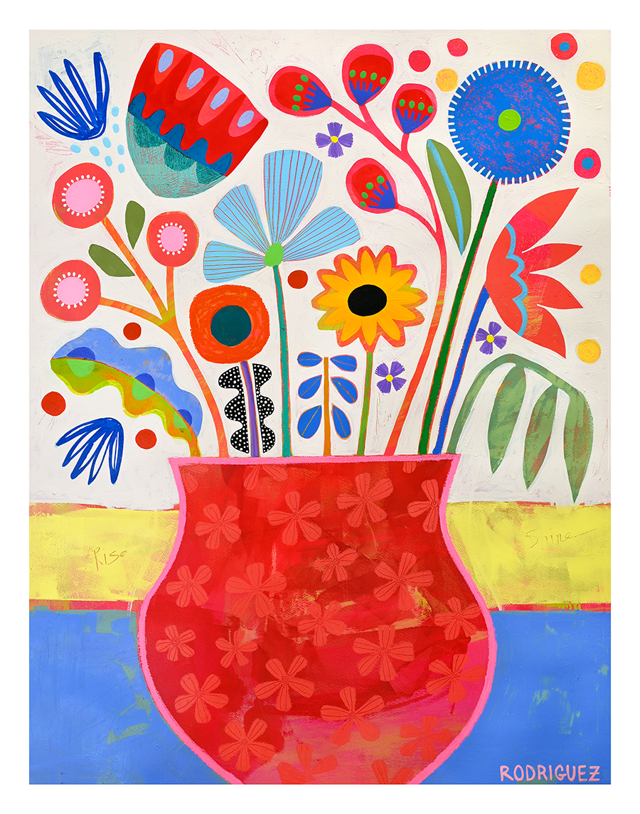 FLOWER VASE STUDY 2 PRINT print Marianne Angeli Rodriguez Gallery