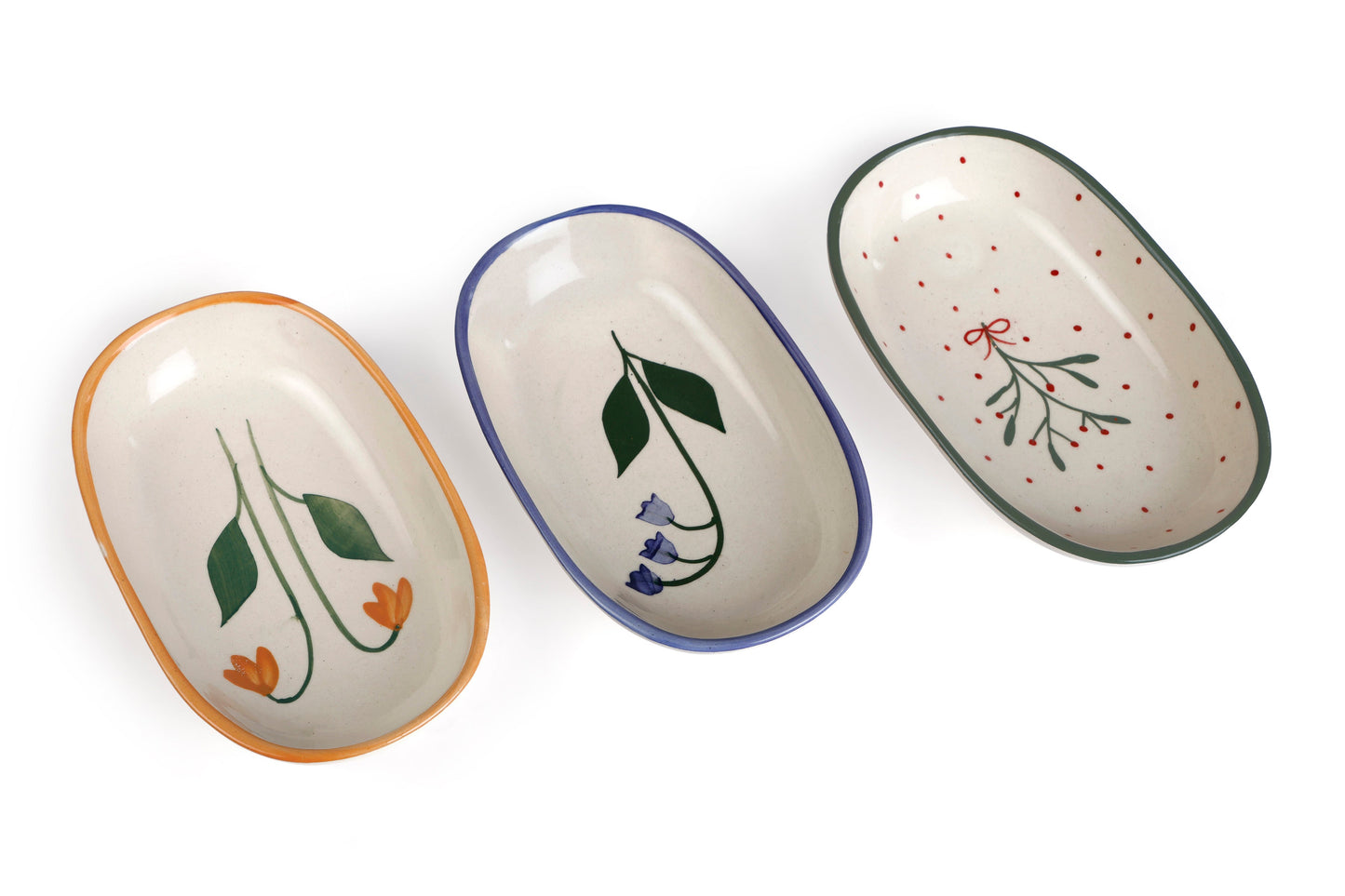 Handmade Ceramic Serving Bowls Set of 4 | Blue Bell bowl Casa Amarosa