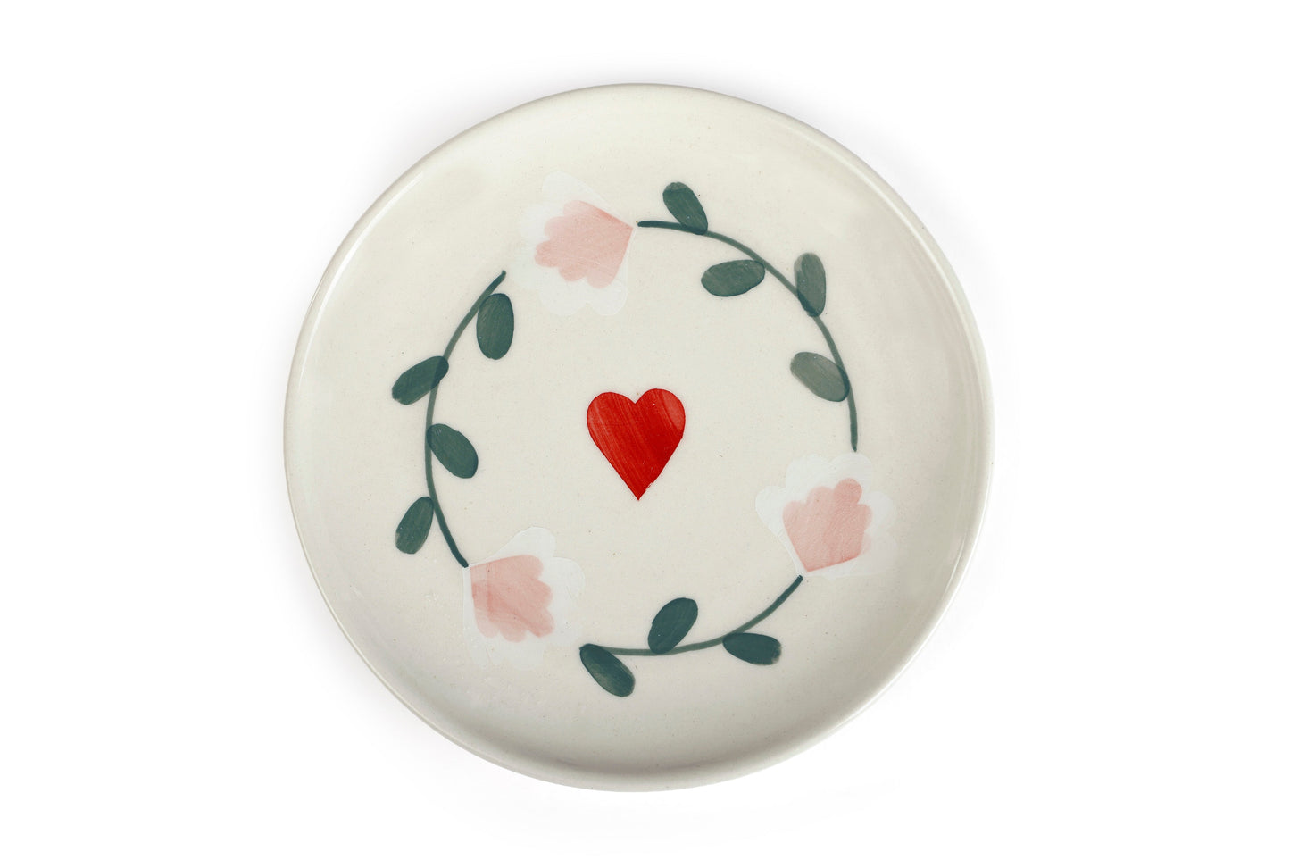 Ceramic Dessert Plate | Set of 4 | Amour Petal Plate Casa Amarosa