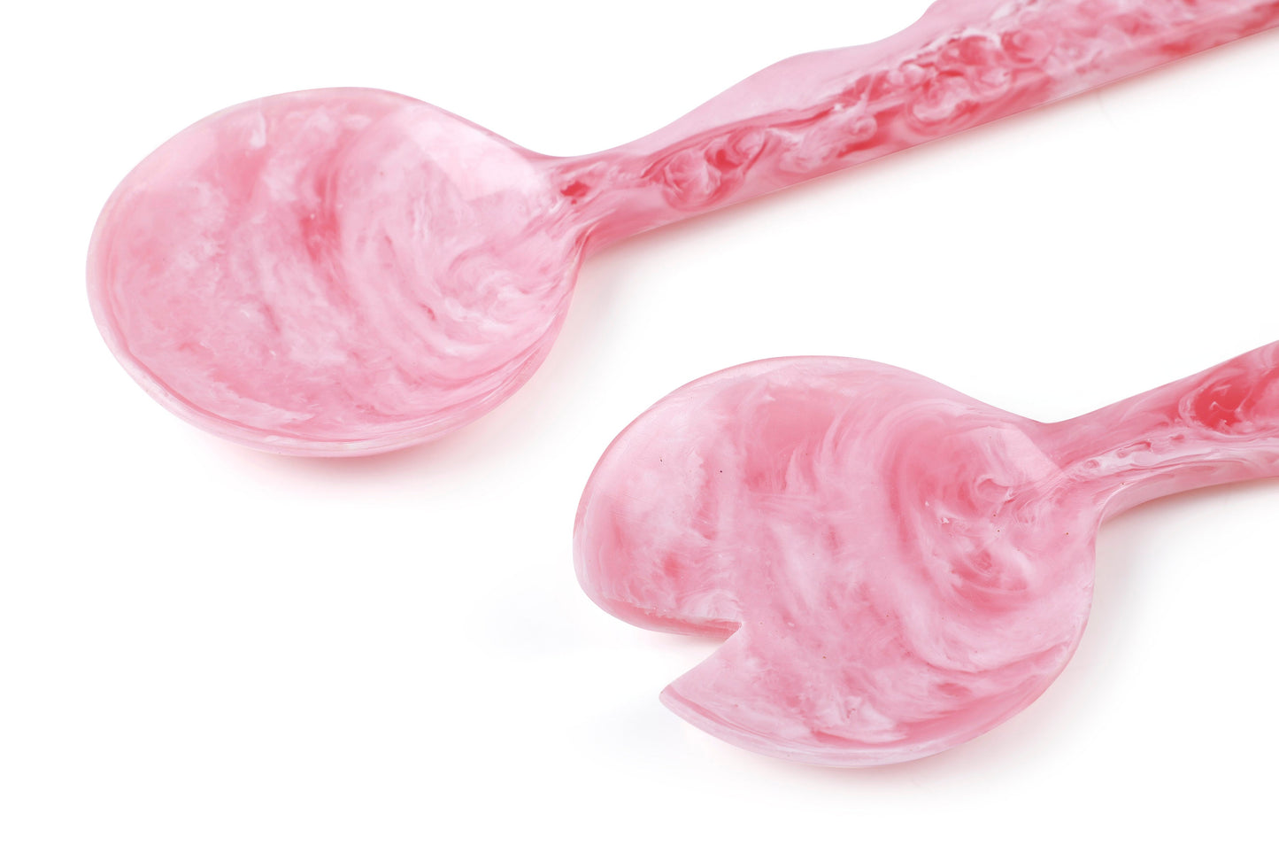 Resin Salad Server Set of 2 | Pink salad server Casa Amarosa