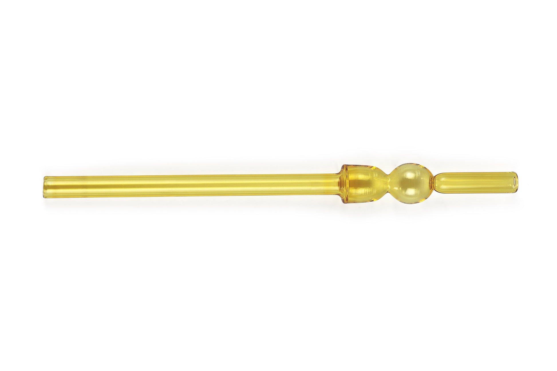 Glass Straw -Yellow (Set of 6), 8 x 1 Inches straw Casa Amarosa
