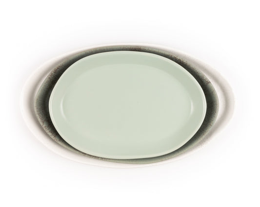 3 Piece Serving Platter Set Set Haand