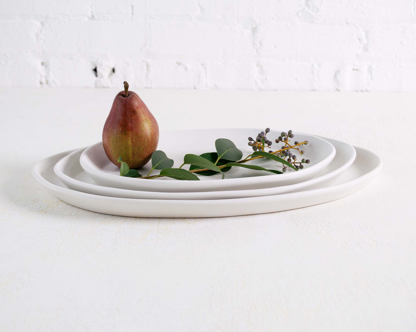 3 Piece Ceramic Serving Platter Set