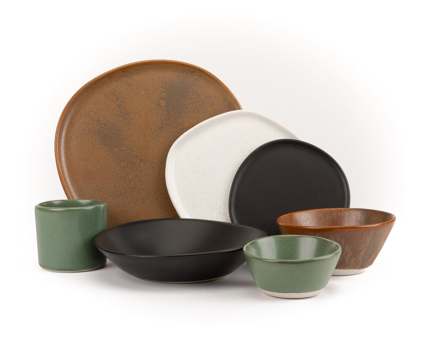 7 Piece Ripple Dinner Setting Set Haand Piedmont