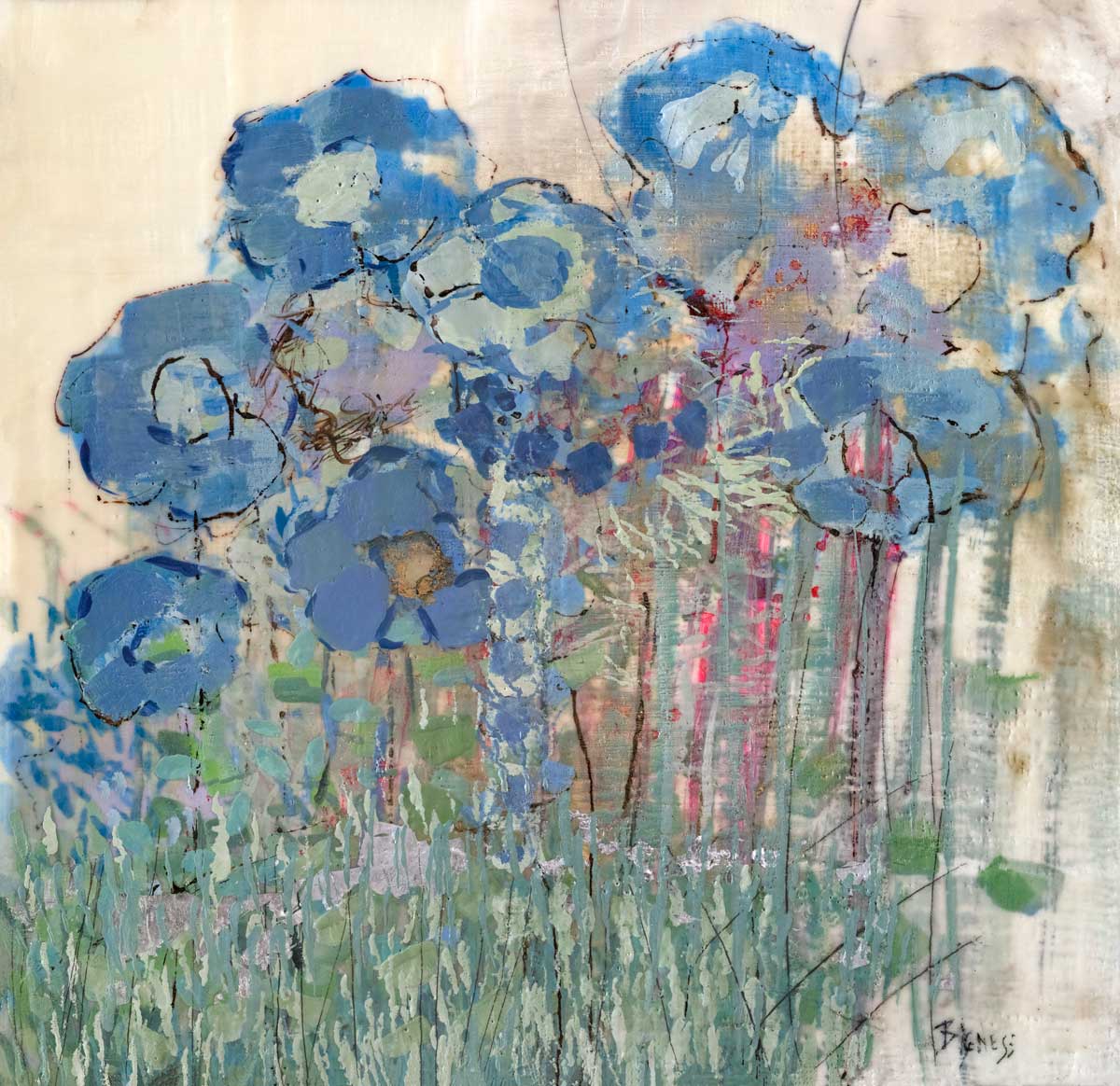 Hydrangea Blues | Open Edition Canvas Print Print Sorelle Gallery Fine Art