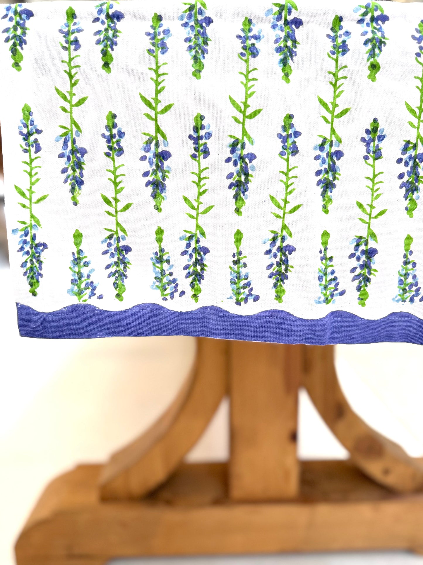 Bluebonnets Table Runner | Periwinkle, Vine & Uniform Blue The Mended Company