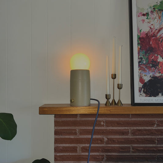 Pillar Lamp in Dune | Handcrafted Ceramic Lamp