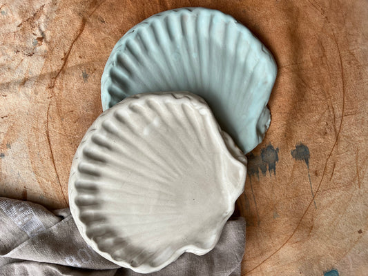 Medium Shell Platter | Made-to-Order Stoneware Platter Platter Beau Rush Ceramics