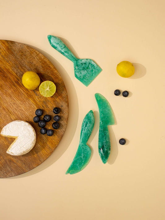 Resin Cheese Knife Set | Green Knife Casa Amarosa