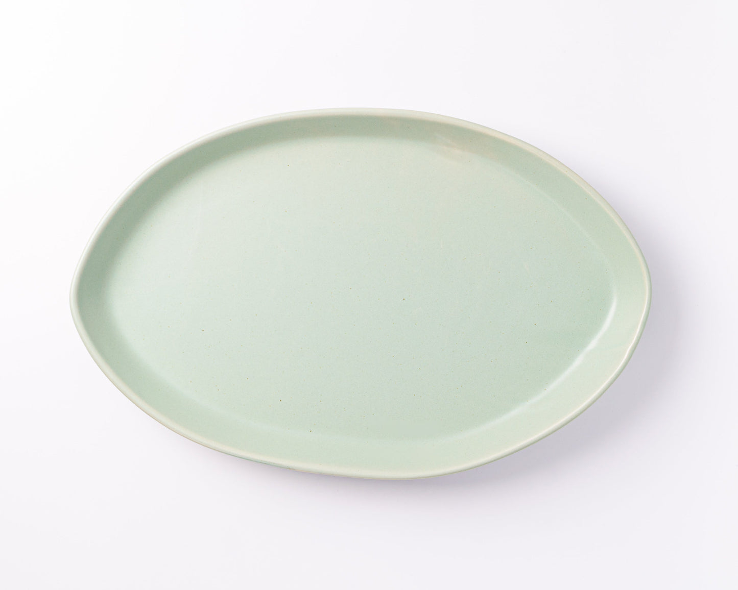 Porcelain Oval Platter Serving Haand Celadon