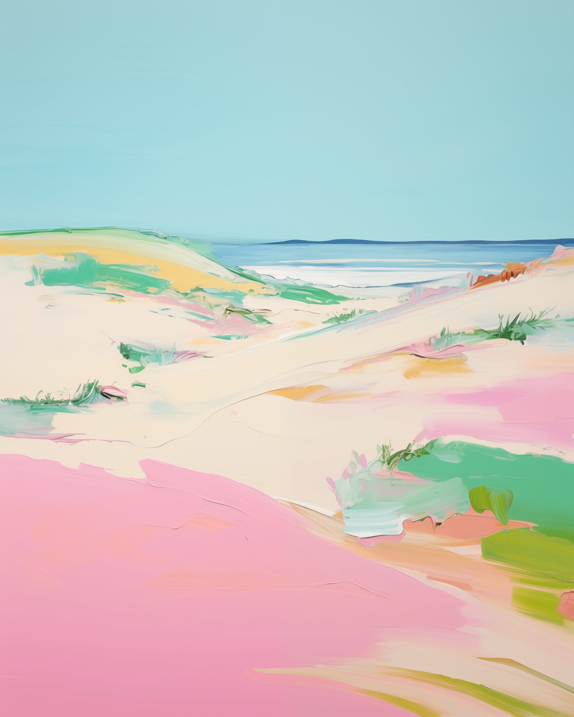 Pink Dunes Art Print Artwork Mai Autumn
