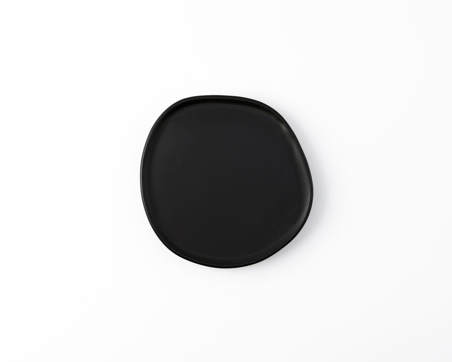 Ripple Salad Plate Plates Haand Matte Black Individual