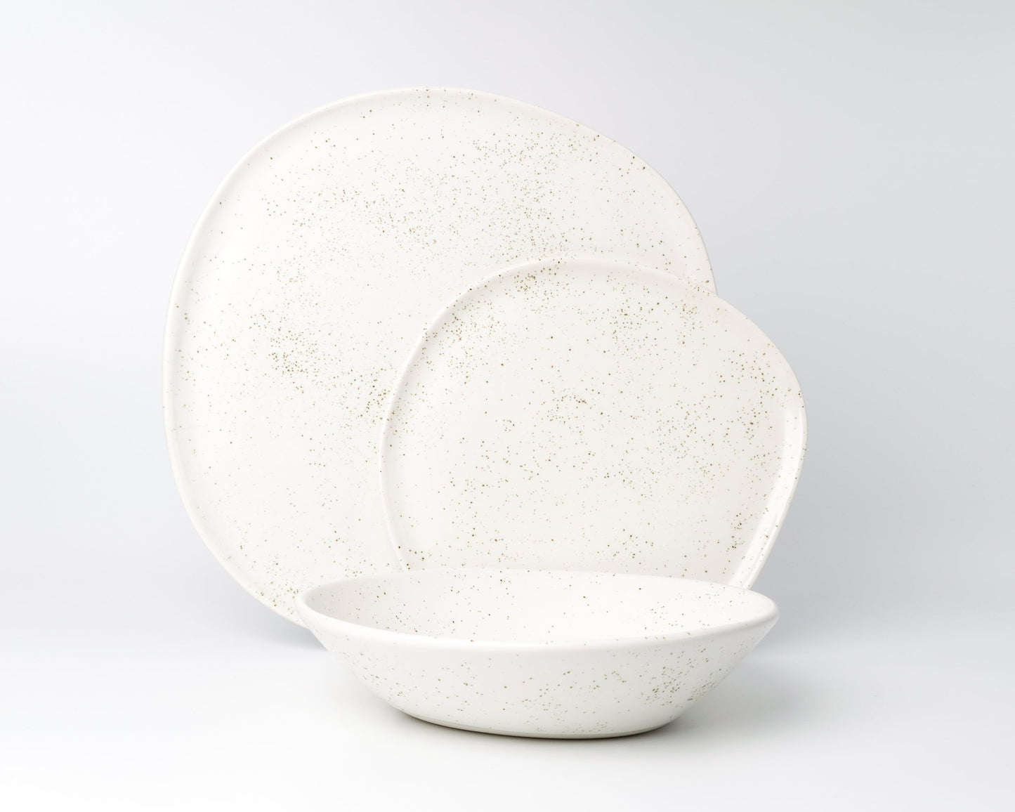 3 Piece Ripple Dinner Setting Set Haand Birch
