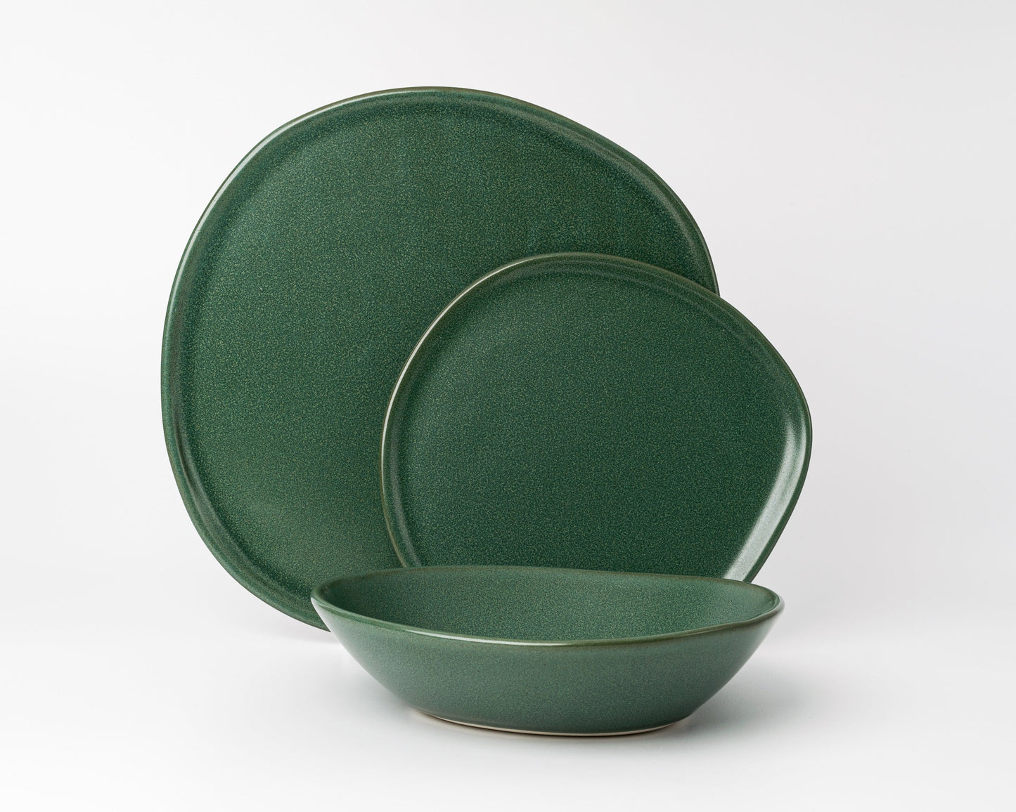 3 Piece Ripple Dinner Setting Set Haand Fern