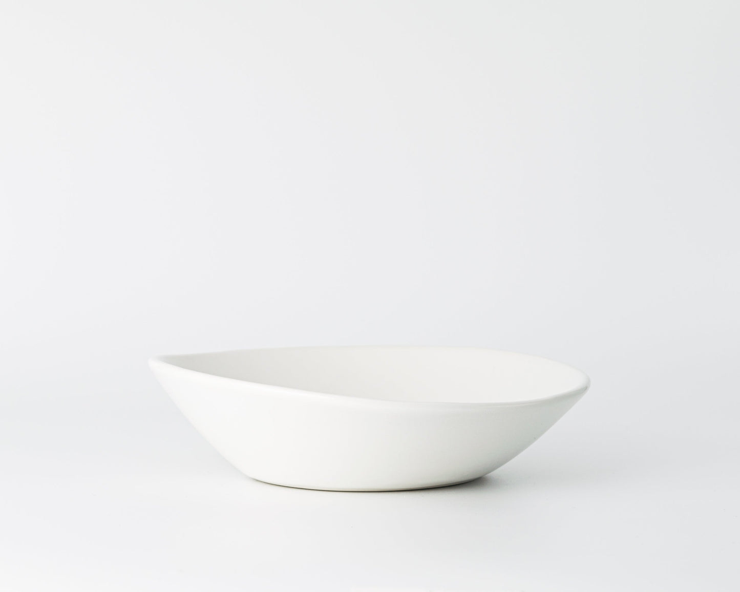 Ripple Pasta Bowl Bowls Haand Matte White Individual