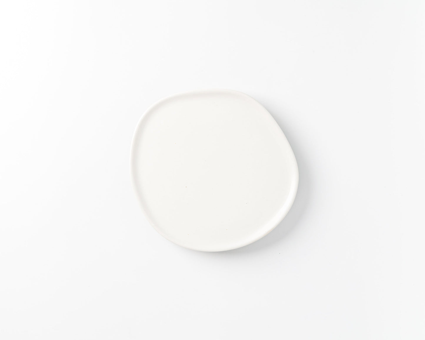 Ripple Salad Plate Plates Haand Matte White Individual