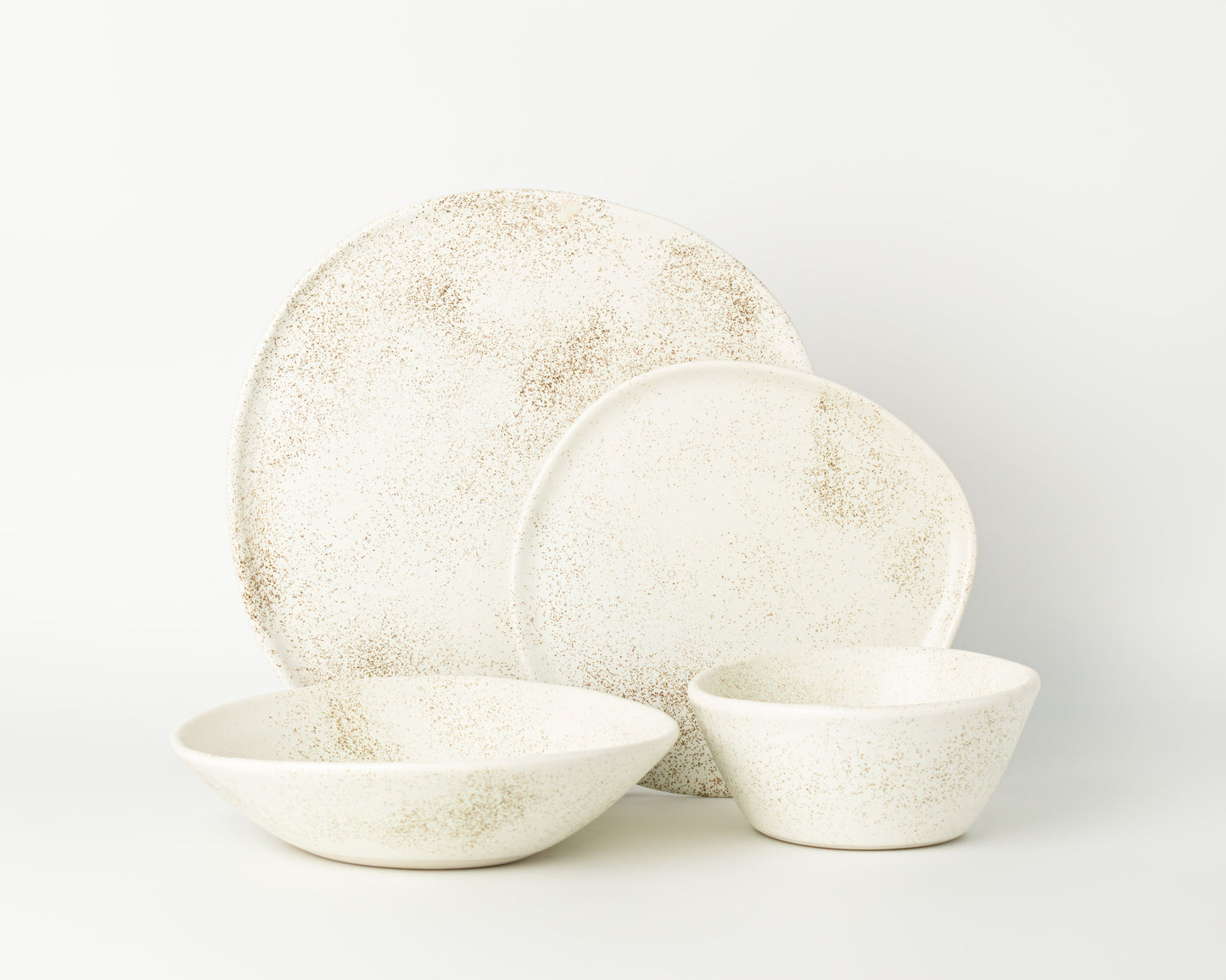 4 Piece Ripple Dinner Setting Set Haand Birch
