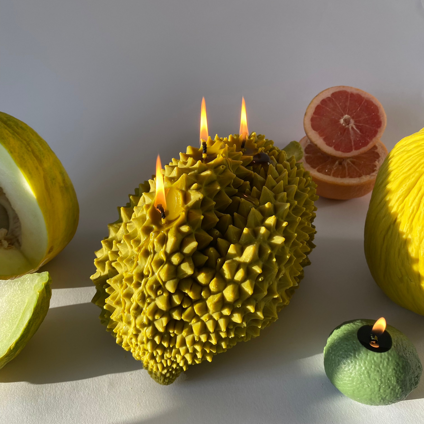 Durian Candle | Large Hand-Poured Soy Wax Farmers Markets Scandles
