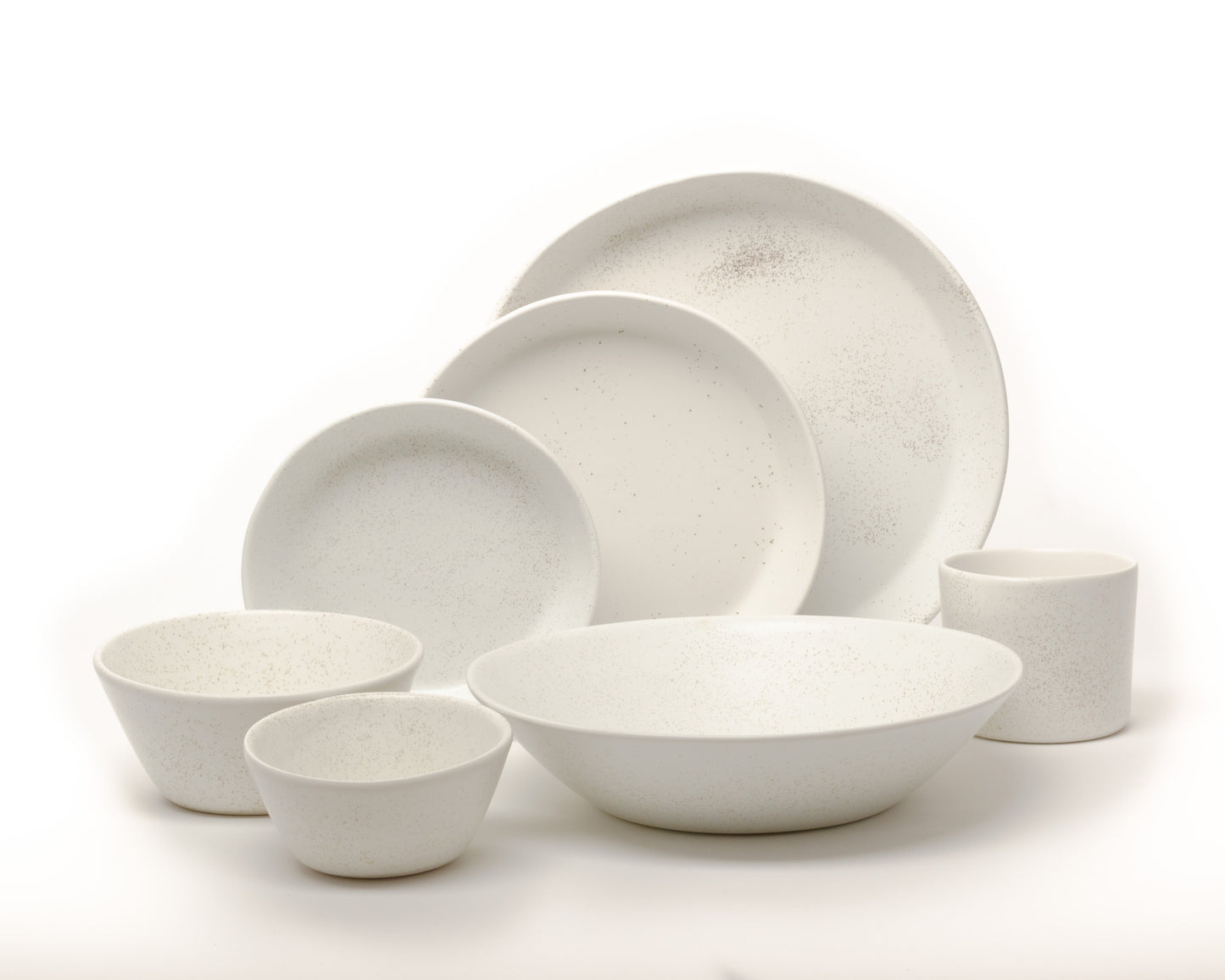 7 Piece Skali Coupe Dinner Setting Set Haand Birch