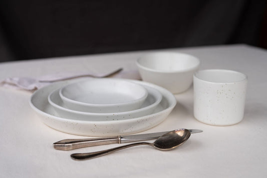 7 Piece Skali Coupe Dinner Setting Set Haand
