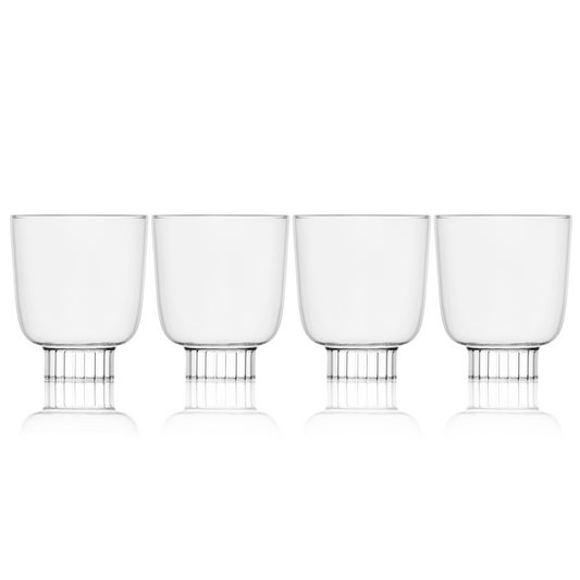 Curved Goblet Cocktail Glasses
