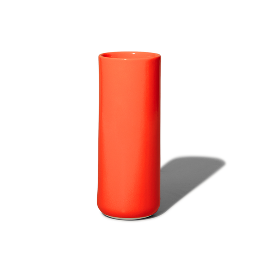 Tall Ceramic Vase in Persimmon