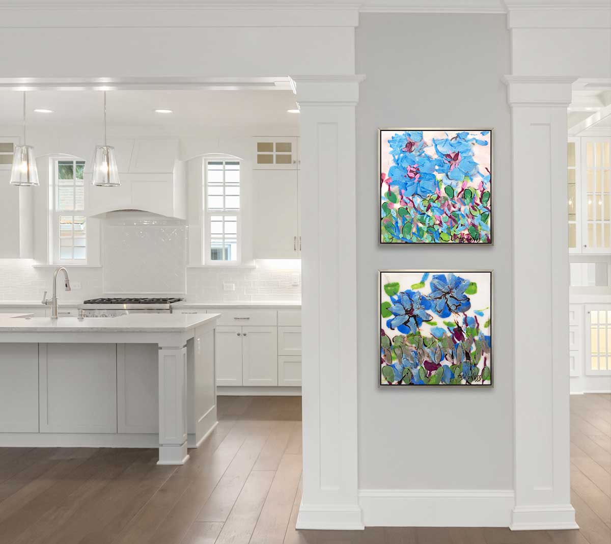 Three Posies I | Open Edition Canvas Print Print Sorelle Gallery Fine Art