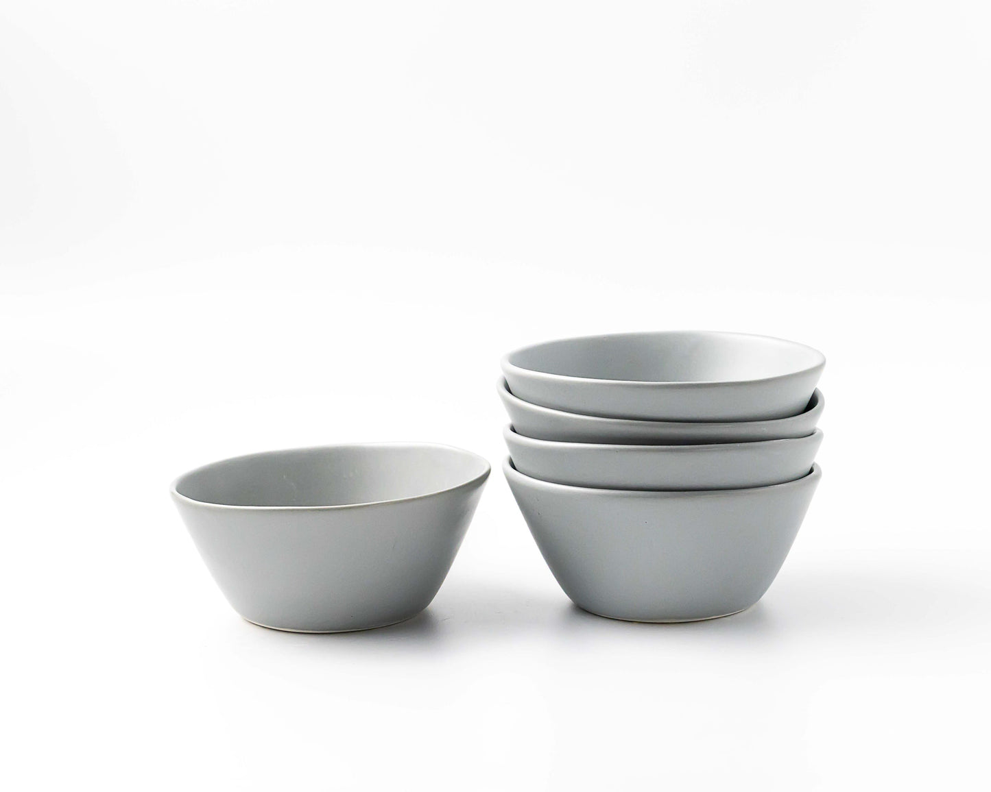 Breakfast Bowl Bowls Haand Matte Grey Set of 4