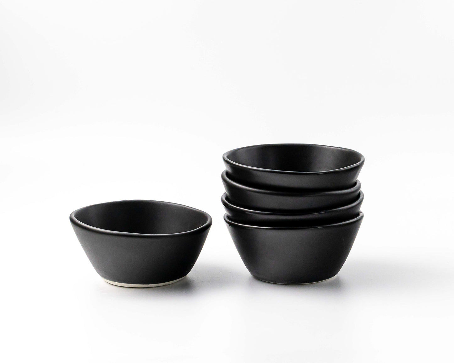 Breakfast Bowl Bowls Haand Matte Black Set of 4