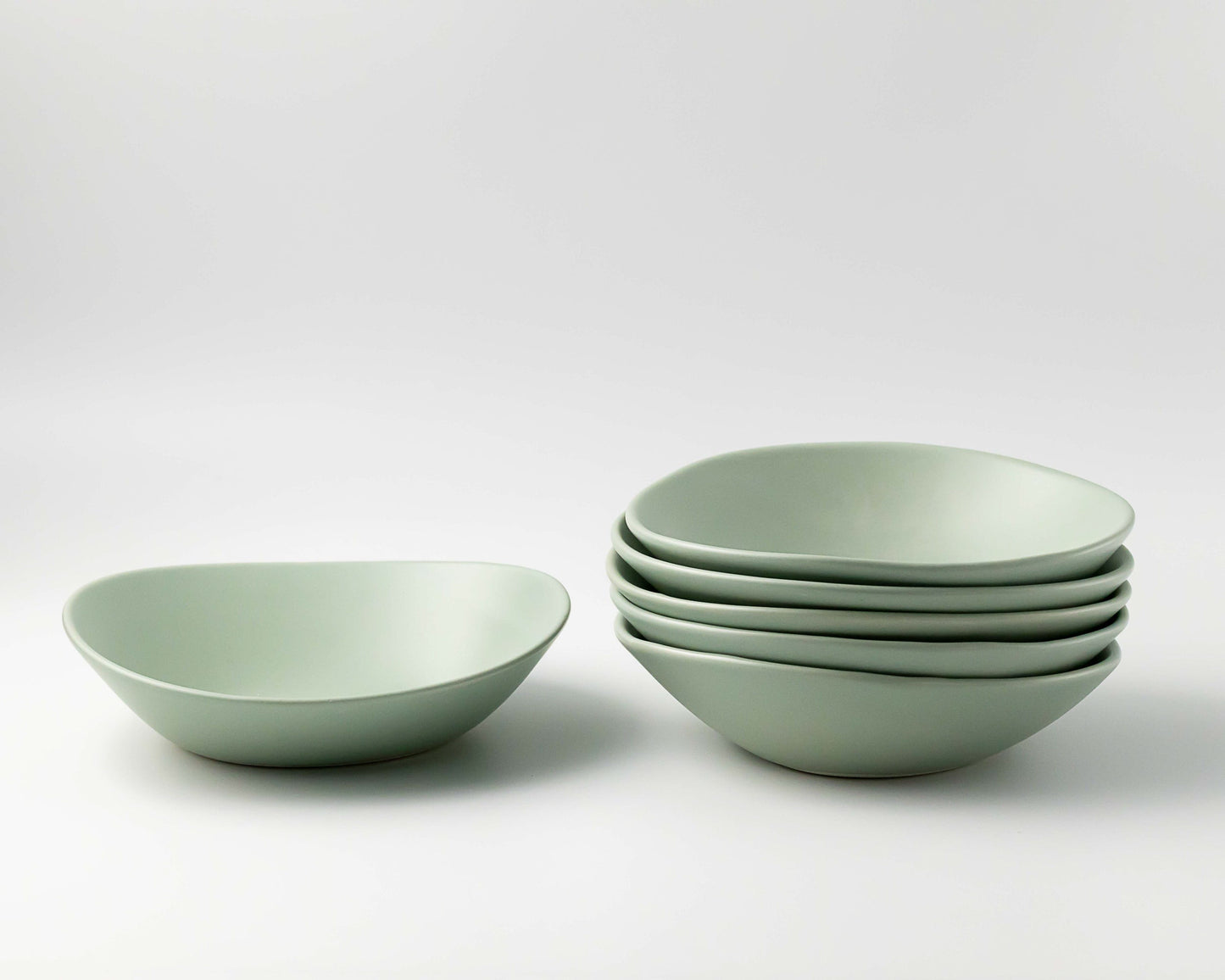 Ripple Pasta Bowl Bowls Haand Celadon Set of 4