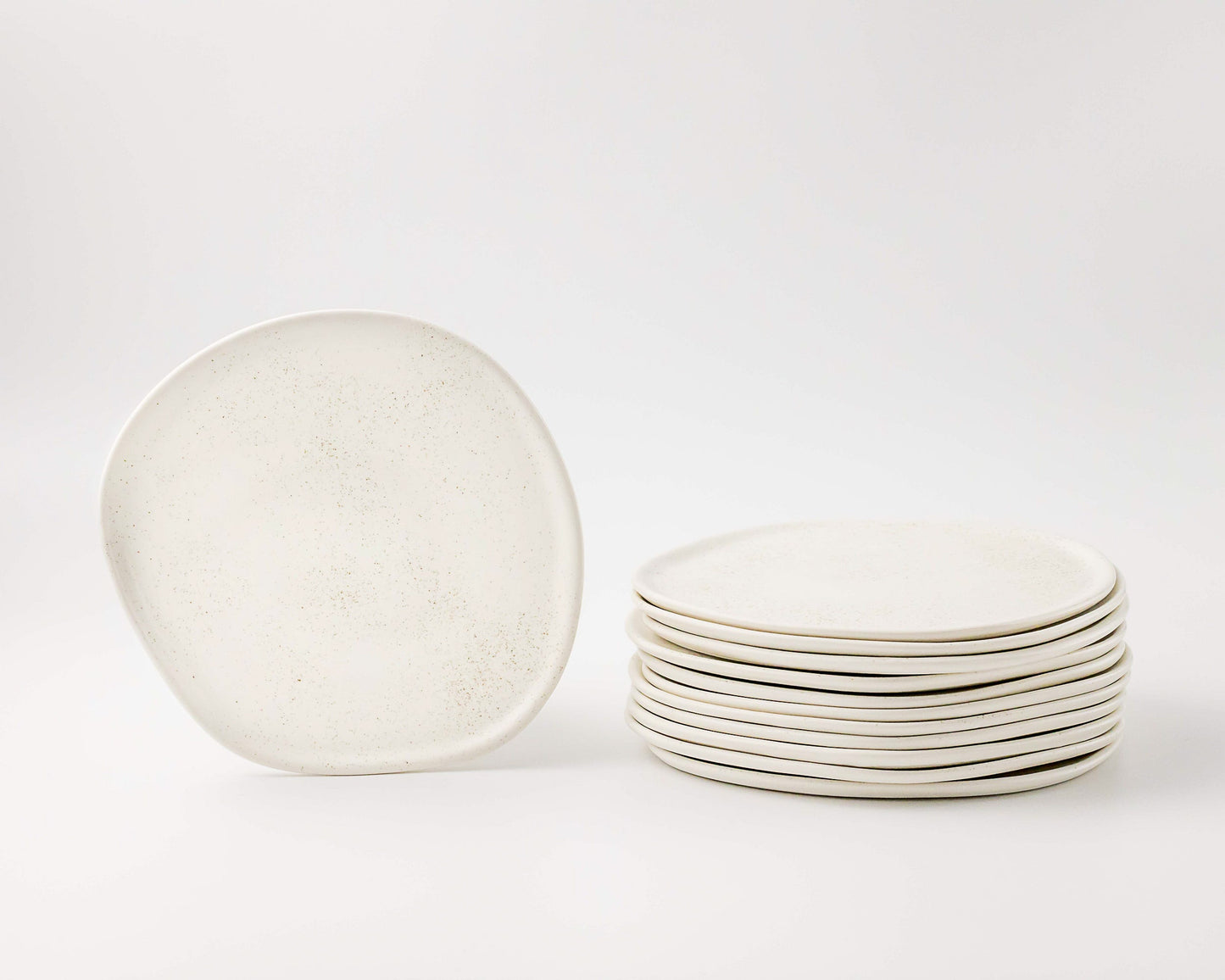 Ripple Salad Plate Plates Haand Birch Set of 4