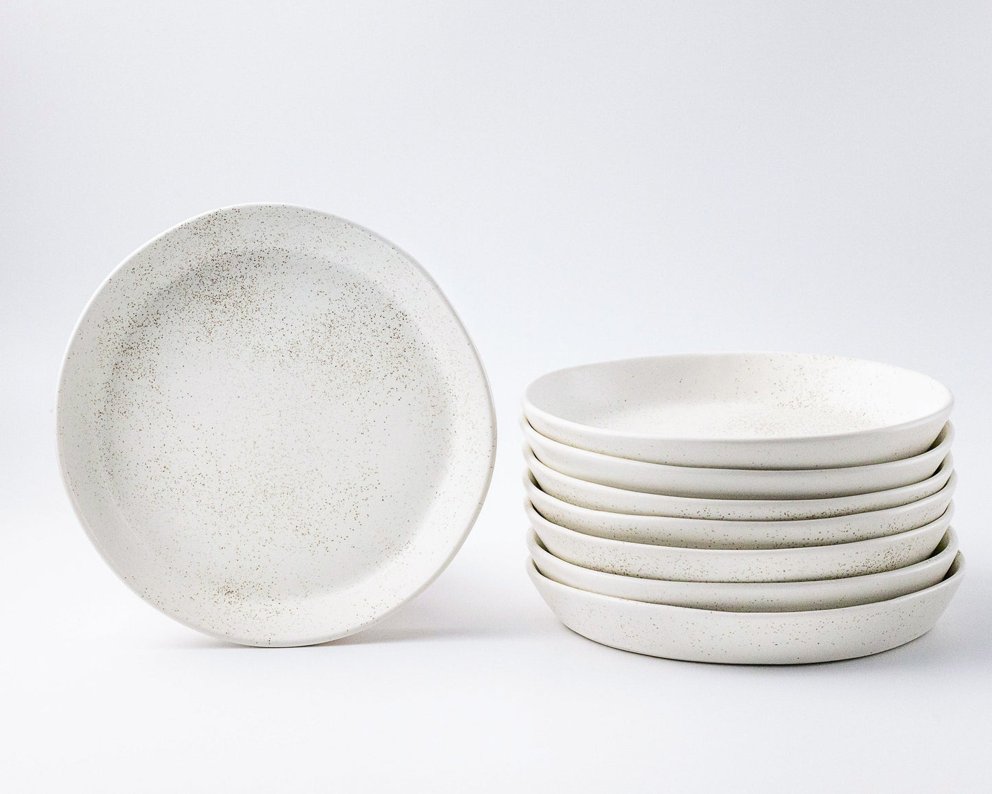 Skali Coupe Salad Plate Plates Haand Birch Set of 4