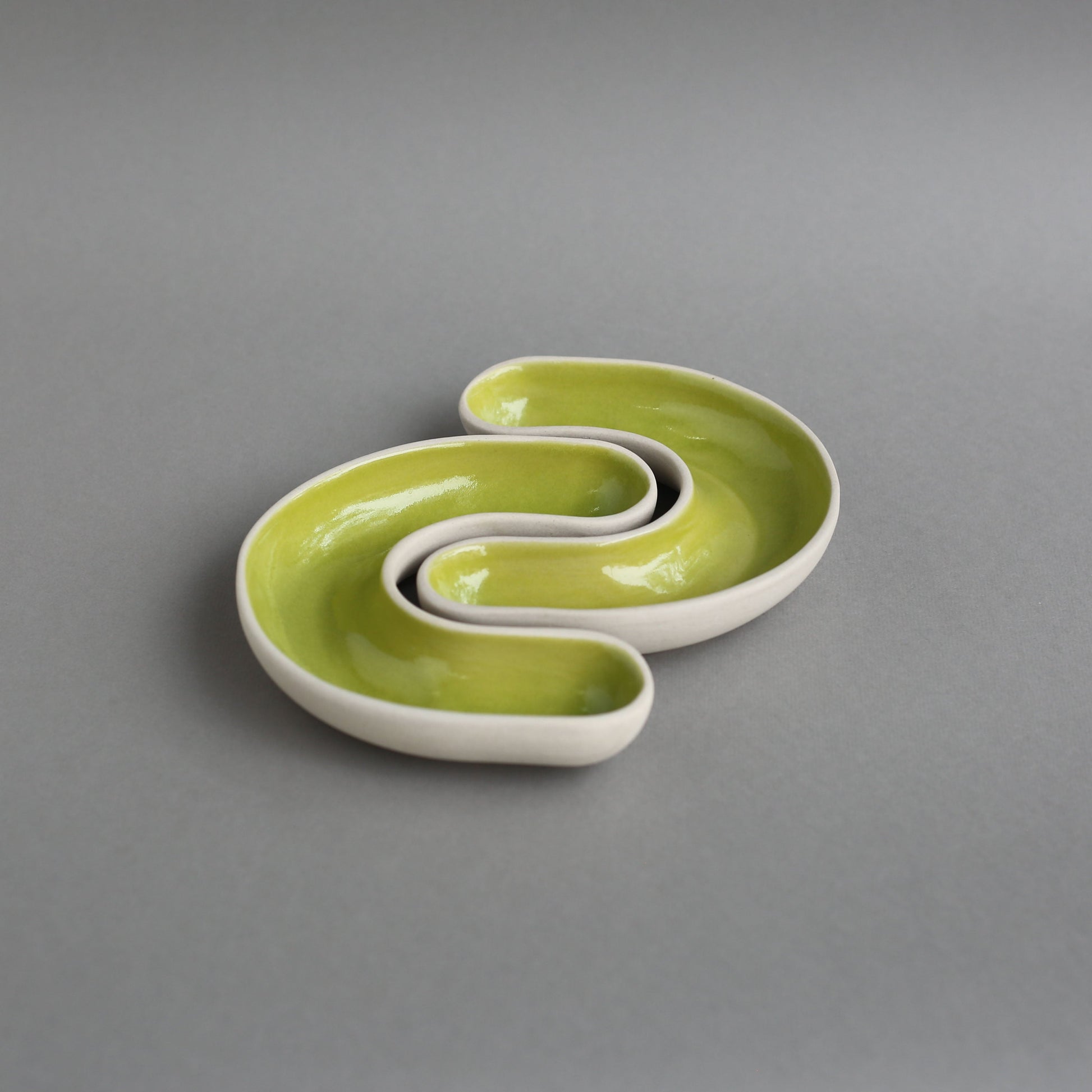 Cee Dip Plates Set | Lime Green plates Casa Amarosa